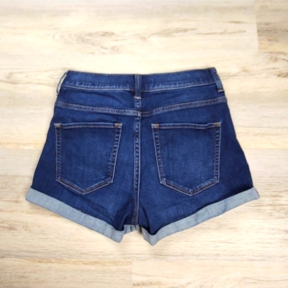 Express Shortie High Rise Denim Shorts - Picture 2 of 7
